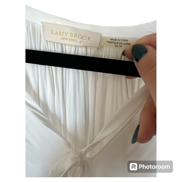 Ramy Brook V-neck Paris flowy peasant blouse size: XS - Picture 5 of 5